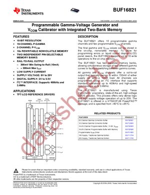 BUF16821BIPWPR datasheet  